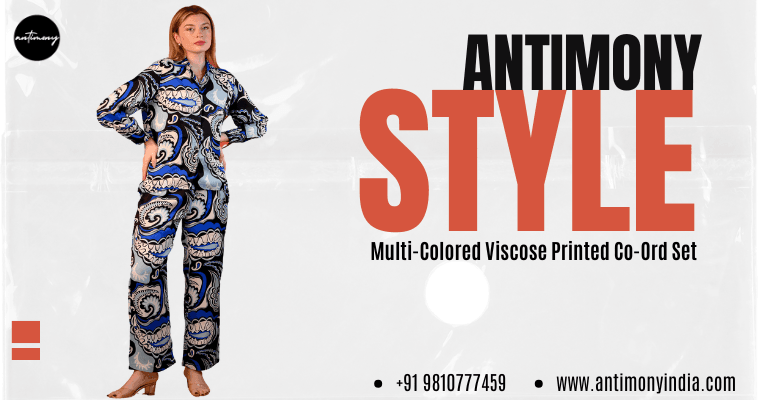 AntimonyIndia’s Multi-Colored Viscose Co-ord Set for the Modern Woman